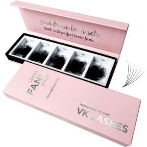Vk Lashes Super Soft & Lightweight pointy root promade fans